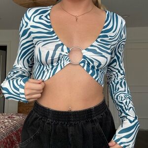 Zebra Ring Top